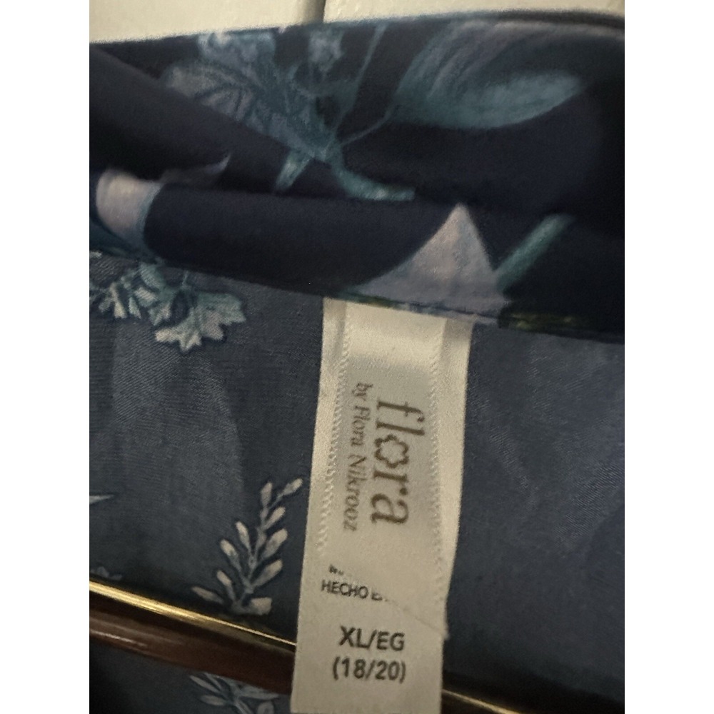 Printed Shorts Sleep Set Navy Floral XL‎ Silky Summer Nights Lounge Comfort - Picture 4 of 4